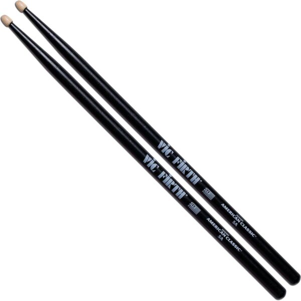 Vic FIrth - American Classic® Drumsticks 5AB - American Hickory - Wood Tip - Black